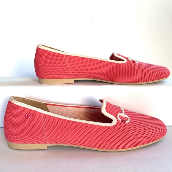 VIVAIA EILEEN HORSE-BIT CORAL PINK SLIP-ON LOAFERS NEW! SzUS7.5-8/EU38.5 - Picture 4 of 12